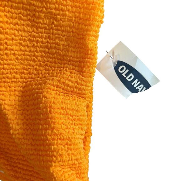 Old Navy Textured Cutout One Piece Swimsuit Citrus Orange Size XL NEW - Picture 13 of 13